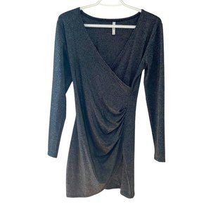 JLY Black Glitter Mini Dress Size S